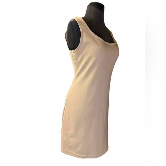 Y2K Fur Collar Ribbed Stretch Knit Dress Jacket Coord Set Size S Mob Wife Glam - Picture 6 of 9